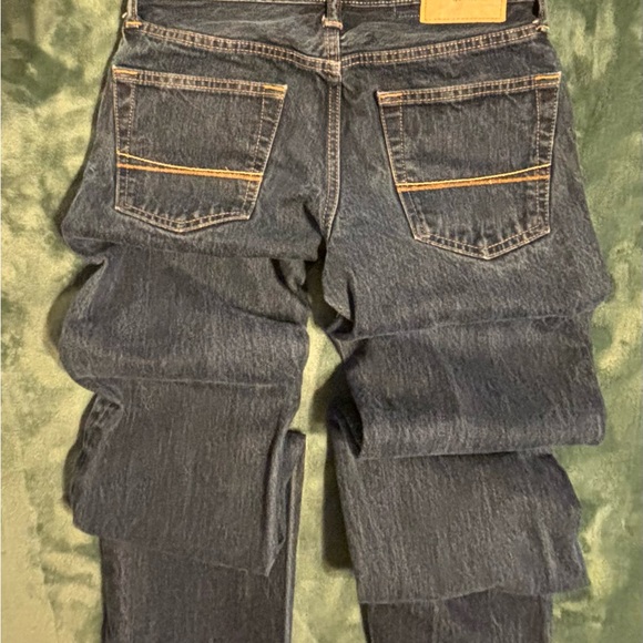 Abercrombie & Fitch Men's Straight Jeans - Dark Wash, Size 28W x 30L (4350) - Picture 5 of 11
